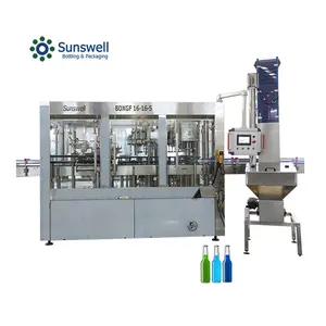 Best Price Soft Drinks Carbonated Rinsing Filling Sealing Machinery Glass Bottle Carbonated Beverage Production Line