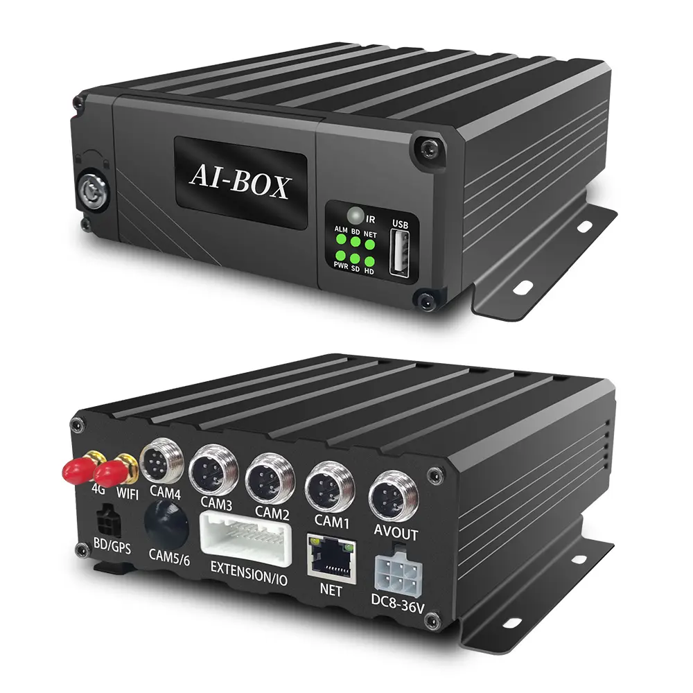 Kỹ Thuật Số 6CH DVR 8 xe hộp đen Full HD 1080p 720p di động DVR 4CH hỗ trợ 3G 4G GPS Xe DVR Xe tải hệ thống camera ghi âm