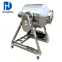 Mélangeur agitateur populaire de type tambour à taille élastique en acier inoxydable 304 de 200 L avec moteur, engrenage et roulement pour le mélange de céréales et de poudres fines