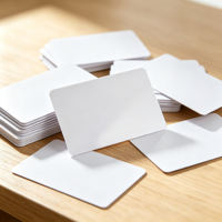 Cartes NFC vierges en PVC SC-RFID en gros, imprimables, noir et blanc, matériau d'identification, usage hôtelier, étanches, 13,56 MHz, marque SEN CAN