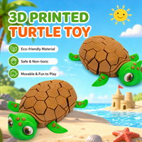 Juguete Articulado de Tortuga Marina Impreso en 3D de Vashine, Juguete Realista para Aliviar el Estrés, Regalo Ecológico de PLA para Niños