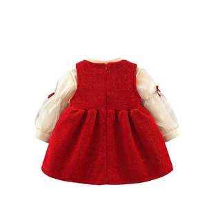 Abito da festa per bambina, set di vestiti per compleanno, vestito da bambina con colletto quadrato - Product Image 5