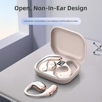 Earphone OWS Bone-conduction Laris Manis untuk 5.0, Model Pengait Telinga, Peredam Kebisingan ENC, Desain Clip-on, Latensi Rendah OWS-Q81