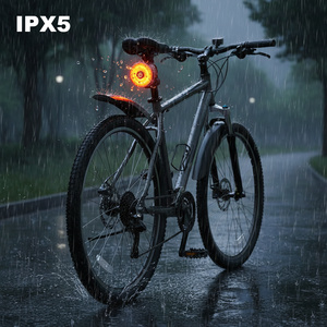 <span class=keywords><strong>Luz</strong></span> <span class=keywords><strong>Trasera</strong></span> de <span class=keywords><strong>Bicicleta</strong></span> de Montaña de Aleación de Aluminio Negra y Roja, Resistente y Compacta, Lámpara de Seguridad <span class=keywords><strong>Trasera</strong></span> para MTB, para Todoterreno, Carreras y Senderismo, con 2W - Product Image 6