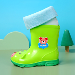 Bottes <span class=keywords><strong>de</strong></span> <span class=keywords><strong>pluie</strong></span> imperméables pour enfants, doublure en maille, motif animalier <span class=keywords><strong>de</strong></span> <span class=keywords><strong>dessin</strong></span> animé, respirantes, légères, avec cordon <span class=keywords><strong>de</strong></span> serrage, en PVC antidérapant, pour garçons, été - Product Image 6