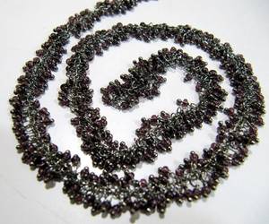 Amethyst Hydro Quartz Rondelle Smooth Crystal <b>Beads</b> 2mm Grape Beaded Cluster Dangling Chain Plain Chain Wholesale Sold Per Foot - Product Image 2