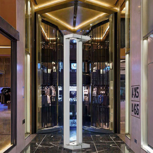 Poignée de porte carrée moderne en acier inoxydable 304 à double face en verre Condibe pour centre commercial - Product Image 3