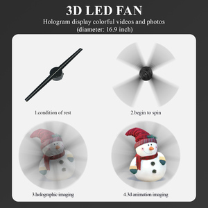 Ventilador Led para publicidad, pantalla holográfica 3d de 42CM, Z1 - Product Image 4