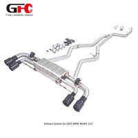 Système d'échappement GFC personnalisé pour BMW M340i G20 3.0T 2025, embouts quadruples Valvetronic pour tuyau d'échappement en acier inoxydable poli miroir