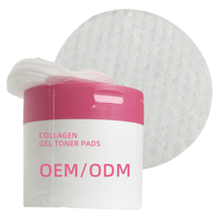Tampons de toner pour le visage OEM/ODM de Corée en gros Coussinets de toner en gel de collagène hydratants éclaircissants et lisses pour soins de la peau coréens Niacinamide