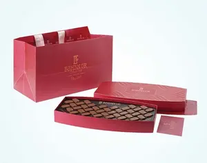 Wholesale Custom Luxury Retail Packaging Praline Chocolate Gift Box Handmade Chocolate Packaging Box