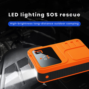 Démarreur de voiture 12V avec gonfleur de pneus, booster d'urgence multifonctionnel 6 en 1, courant de pointe de 800A, affichage numérique - Product Image 5