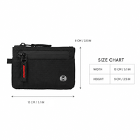 Pochette de rangement réutilisable en nylon durable avec clip pour petits objets, clés, pièces de monnaie, cartes - Organisateur de rangement portable et moderne pour la maison