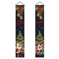 Bannière suspendue personnalisée de Noël en gros, imperméable, pour porche, porte d'entrée, cour, décoration de fête de fin d'année