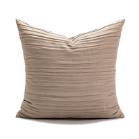Housse de coussin de luxe kaki en forme de fleur 3D, en peluche douce, décorative pour canapé, chambre, bureau et maison