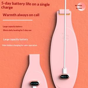 حزام تدفئة الخصر الأصلي الجديد والشعبي P61 للنساء، جهاز تدليك بالاهتزاز والضغط الحراري للدورة الشهرية - Product Image 4
