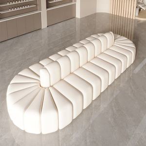 Sofá de Recepción y Negociación de Forma Irregular de Doble Cara, Sofá Largo de Ocio Personalizado en Venta - Product Image 6