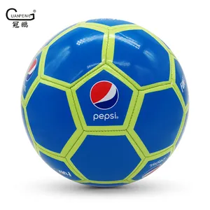 Pallone da calcio promozionale con Logo personalizzato in pelle in PVC lucido cucito a macchina