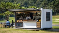 Disesuaikan 2025 penjualan terbaik wadah makanan Restoran Pantai Bar prefabrikasi wadah Bar kios kedai kopi Stan toko kopi