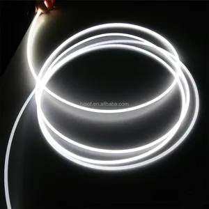 1.5mm 3mm 10mm Side brilho fibra óptica iluminação, fibra óptica de plástico sólido levou fibra óptica luzes para iluminação e decoração