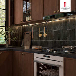 กระเบื้องติดผนัง<span class=keywords><strong>ท</strong></span>ำมือสีดำเม<span class=keywords><strong>ท</strong></span>ัล<span class=keywords><strong>ล</strong></span>ิก กระเบื้องแฮนด์เมดสำหรับห้องครัวสไต<span class=keywords><strong>ล</strong></span>์ล<span class=keywords><strong>อฟ</strong></span><span class=keywords><strong>ท</strong></span>์อุตสาหกรรมและตกแต่งภายในสำนักงานสมัยใหม่ - Product Image 1