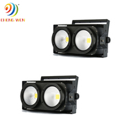 Lumières de scène professionnelles 2*100W 2 yeux COB LED Blinder Light Blanc chaud et blanc avec effets stroboscopiques pour scène Disco Show etc.