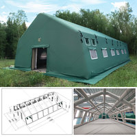 Tienda inflable gruesa grande para exteriores, refugio multifuncional, cantina de campo, refugio temporal, tienda de refugio para Refugiados