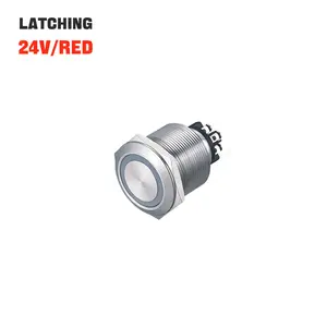 Focus on production button 25mm 1no1nc waterproof 24 volt led push button mechanical switch