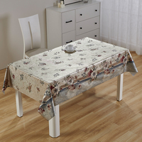 Nappe en PVC métallisé feuille d'or RNPT avec support tissé, imperméable et résistante à la chaleur pour salle à manger