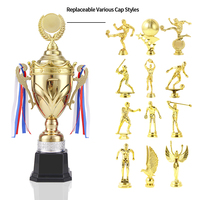 Nouveau Design DEMO Winner's Metal Trophy Strict Quality Handmade Large Sports Trophy Champion Souvenir Golden Trophy Metal Crafts