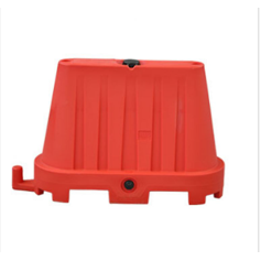 แผงกั้นจราจร HDPE สำหรับมืออาชีพ แบบซ้อนได้ สีขาว/แดง รุ่น New Jersey 70 (100x40x70H ซม.) ยี่ห้อ TEKCNOPLAST SRL รุ่น Sound - Product Image 4