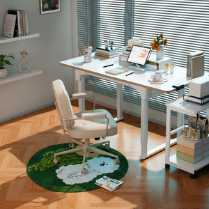 쁘띠 사이즈 친화적인 4각식 앉아서/서서 사용하는 책상 (높이 56-81cm) |   초안정적인 듀얼 모터 사무용 책상 (키가 작은 성인용) - Product Image 3