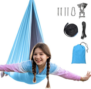 Indoor Outdoor Double Layer <strong>Sensory</strong> <strong>Swing</strong> <strong>for</strong> Kids <strong>Adults</strong> <strong>Sensory</strong> Needs Therapy Cuddle <strong>Swing</strong> Made Durable Nylon <strong>for</strong> Autistic - Product Image 1