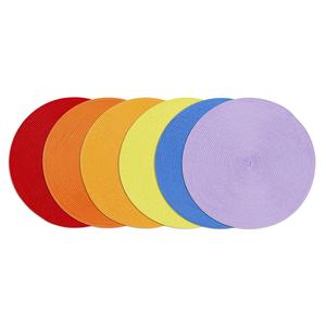 Set di 6 tovagliette rotonde Excelsa D36 in plastica multicolore riutilizzabili per uso domestico - Product Image 1