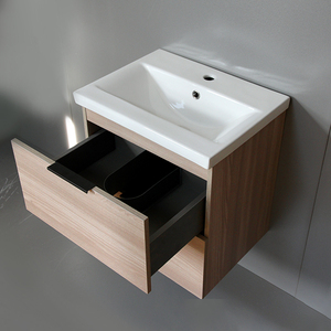 <strong>Rustic</strong> Sanitary Ware Playwood 510mm Wall Hung Bathroom Cabinet <strong>Vanity</strong> <strong>Unit</strong> with Sink for Hotel - Product Image 4