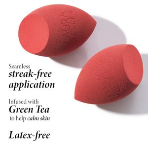 Kit per la pelle senza cuciture Laura Geller trucco completo senza lattice per il viso che si fonde con spugnetta per la cura della pelle