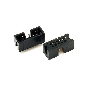 Connecteur IDC Box Header DC3 double rangée 6/8/10/12/14/16/18/20/24/26/30-50 broches, prise ICD noire, pas de 2,54 mm - Product Image 1