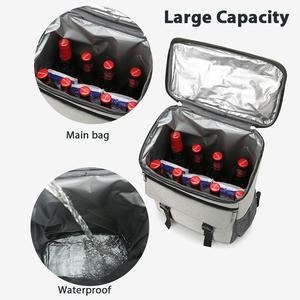 กระเป๋าใส่อาหารกลางวันปิกนิกกันน้ำน้ำหนักเบา, ใหม่กระเป๋าเก็บความเย็นอลูมิเนียมฟอยล์กันรั่วแบบพกพาสำหรับอาหาร - Product Image 4