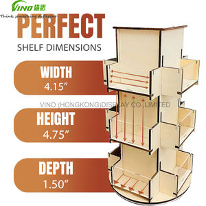 Présentoir de comptoir léger en contreplaqué pour cartes de vœux Présentoir de comptoir pour cartes de vœux - Product Image 3