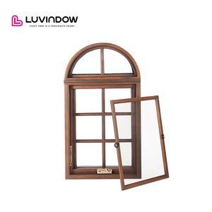 Nhà Sản Xuất Cửa Sổ Kính Đôi Nhôm Texas Phong Cách Mỹ Được Chứng Nhận NFRC Cửa Sổ Tay Quay Bằng Nhôm Mạ Gỗ - Product Image 3