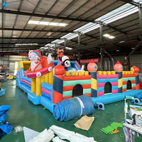 Château gonflable commercial géant à thème de dessin animé, toboggan, aire de jeux, maison de rebond, château gonflable, trampoline gonflable pour fête d'enfants