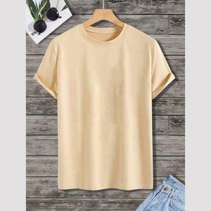 Usine personnalisé à manches courtes tricoté T-Shirt surdimensionné plaine T-Shirts impression numérique hommes T-shirt en gros - Product Image 6