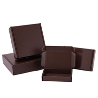 Caja de Regalo Corrugada Ecológica Resistente de Color Marrón con Impresión Multicolor, Forma Personalizable, Papel Kraft y Cartón