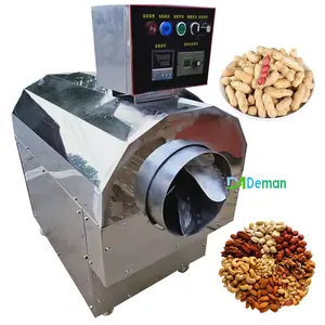 30kg/h Electromagnetic peanut roasting machine hazelnut roaster macadamia nut roasting machine