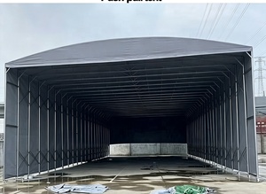 Carpa deslizante para exteriores, impermeable y plegable, toldo móvil de PVC, carpa plegable retráctil, toldo retráctil para garaje - Product Image 3