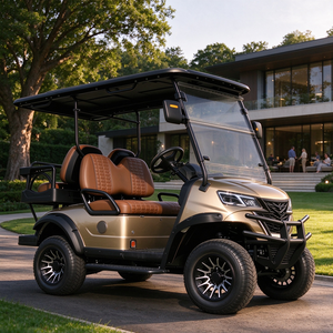 Voiturette de golf tout-terrain 4 places à suspension indépendante, chariot de golf électrique pour club de campagne - Product Image 1