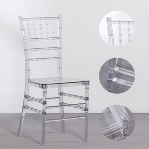 Sillas de Acrílico Transparentes de Diseño Moderno para Bodas y Eventos, Sillas de Plástico Cristalino para Mesa de Comedor - Product Image 2