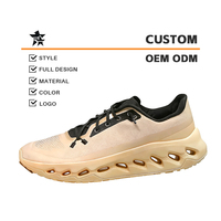 Fabrication de baskets personnalisées, baskets légères de plein air, baskets décontractées pour la course sur route, chaussures de marche amorties pour unisexe