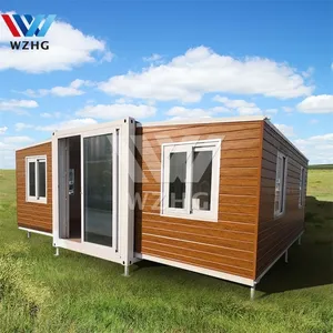 53 ft High Cube Fertig container Alternative Jurten Haus lösungen mit Lodge und Terrasse als Option