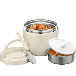 Termo para Sopa y Alimentos de Acero Inoxidable 304 de Doble Capa y Boca Ancha, con Tapa de Plástico, en Colores Personalizados, de 450ml, 420ml y 280ml - Product Image 1